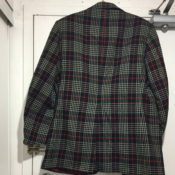 VINTAGE SIMPSONS WOOL BLEND PLAID JACKETS SIZE 46T - Picture 4 of 10